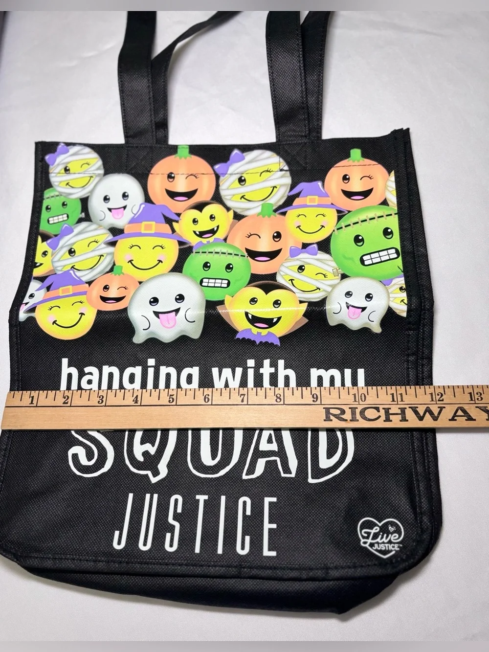 Justice Halloween Hanging With My Squad Truck or Treat Bag/Tote 🎃👻